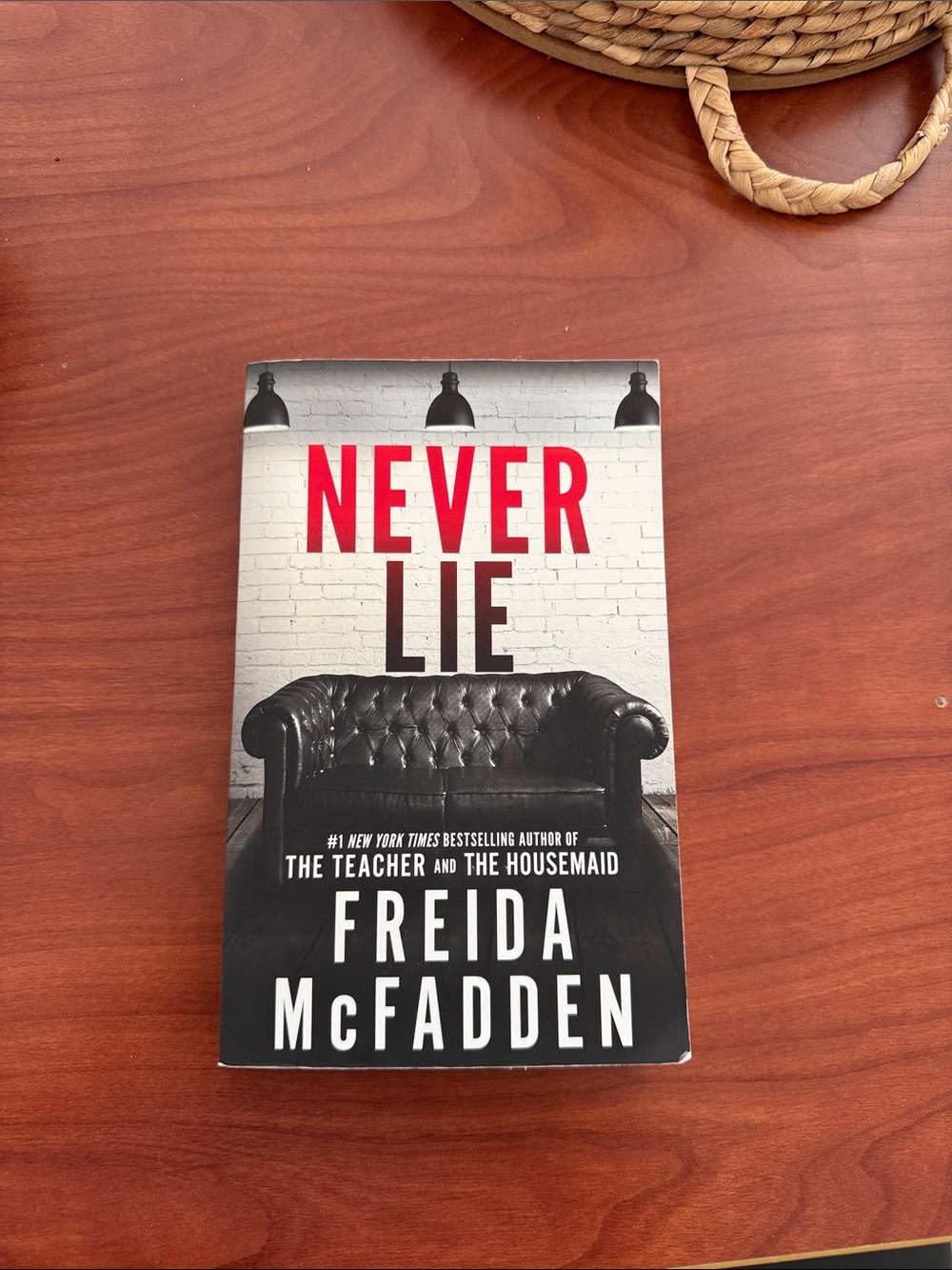 Never Lie by - Black and Red Paperback Novel